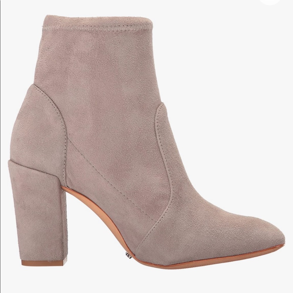SCHUTZ Ditte Stretch Ankle Boots In Mouse Size 8